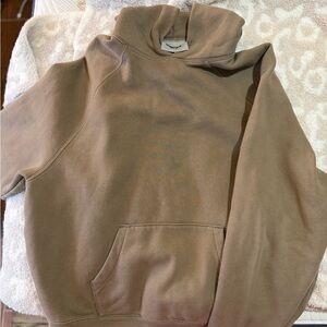 ESSENTIALS Tan Hoodie with Front Pocket